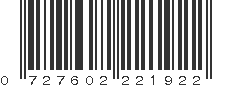 UPC 727602221922