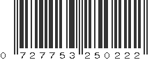 UPC 727753250222