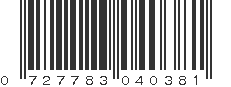 UPC 727783040381