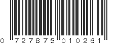 UPC 727875010261