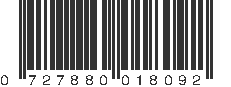 UPC 727880018092