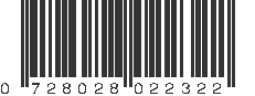 UPC 728028022322