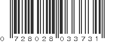 UPC 728028033731