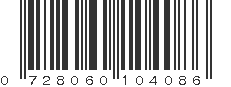 UPC 728060104086