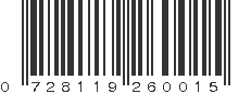 UPC 728119260015