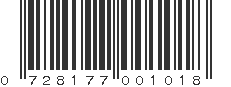 UPC 728177001018