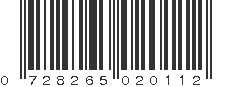 UPC 728265020112