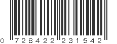 UPC 728422231542