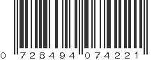 UPC 728494074221