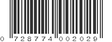 UPC 728774002029