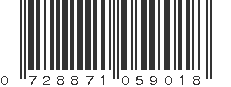 UPC 728871059018