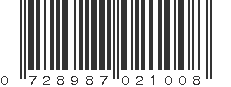 UPC 728987021008