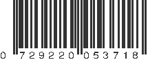 UPC 729220053718