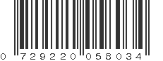 UPC 729220058034