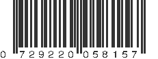 UPC 729220058157