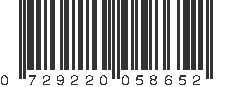 UPC 729220058652