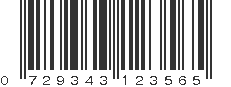 UPC 729343123565