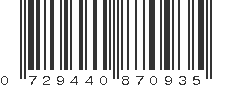 UPC 729440870935