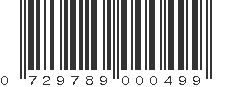 UPC 729789000499