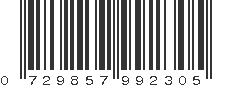 UPC 729857992305