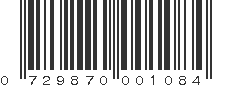 UPC 729870001084