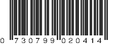 UPC 730799020414