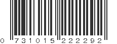 UPC 731015222292