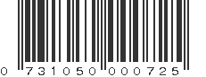 UPC 731050000725