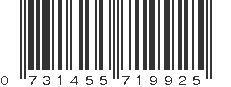 UPC 731455719925