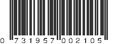 UPC 731957002105