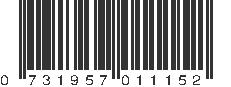 UPC 731957011152