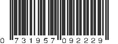 UPC 731957092229