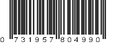 UPC 731957804990