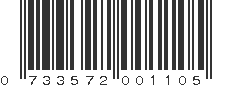 UPC 733572001105