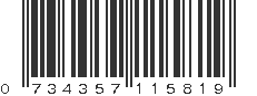 UPC 734357115819