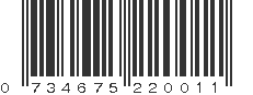 UPC 734675220011