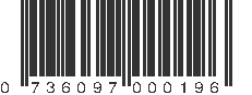 UPC 736097000196