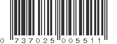 UPC 737025005511