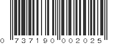 UPC 737190002025