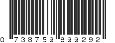 UPC 738759899292