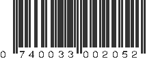 UPC 740033002052