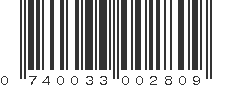 UPC 740033002809