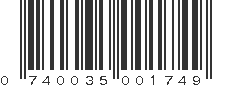 UPC 740035001749