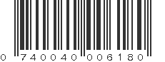 UPC 740040006180