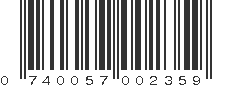 UPC 740057002359