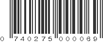 UPC 740275000069