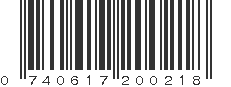 UPC 740617200218