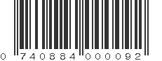 UPC 740884000092