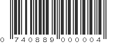 UPC 740889000004