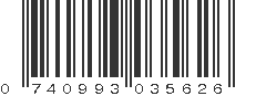 UPC 740993035626